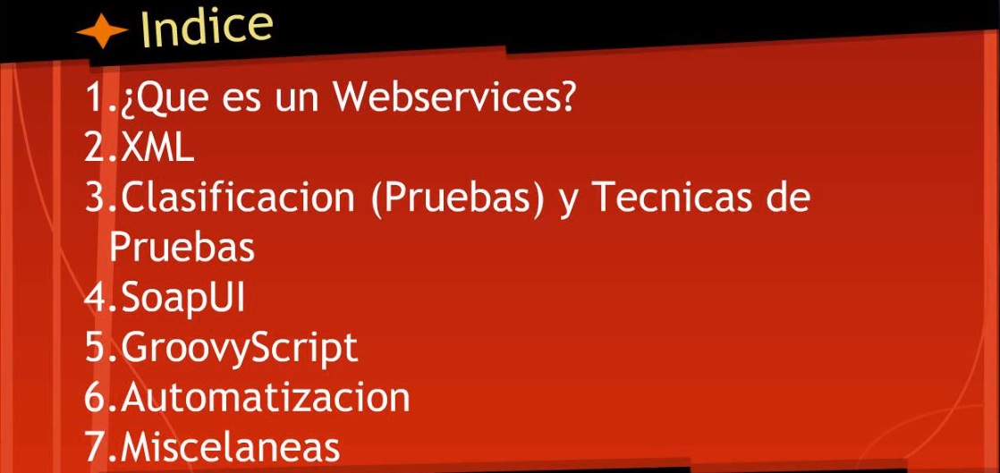 testing de webservices indice