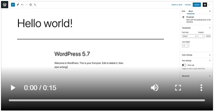 wordpress 5.7.1