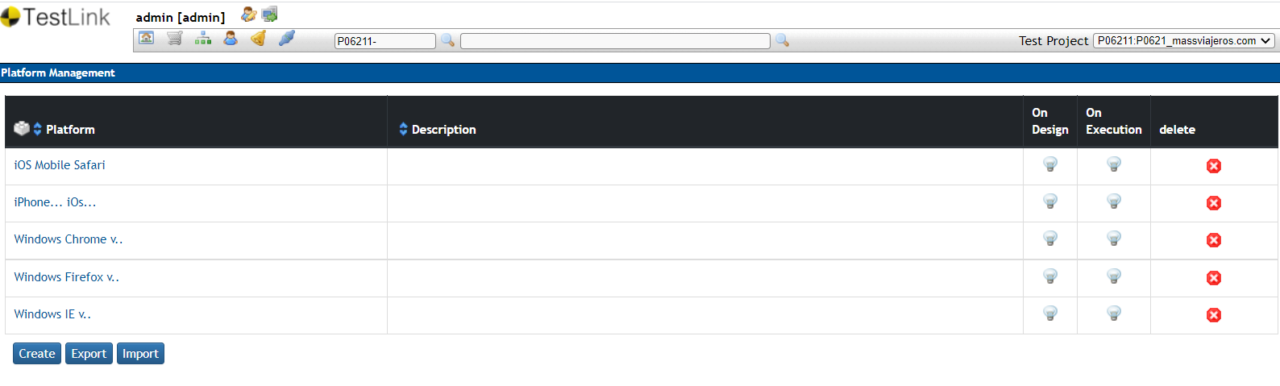 TestLink Platform Management