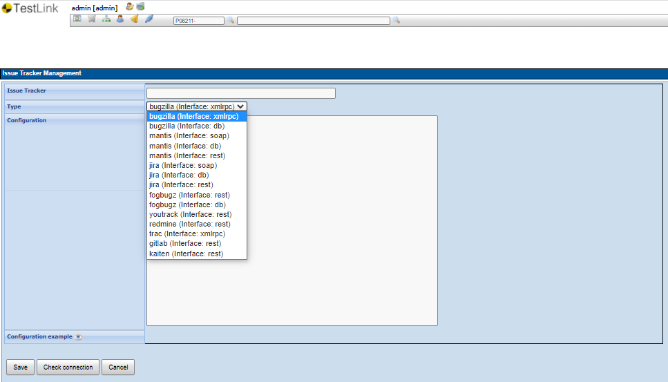 testlink issue tracker