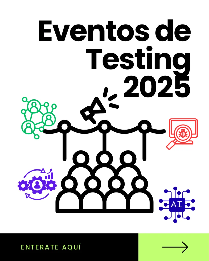 📢📅💪🖖 ¡Atención, comunidad de Software Testing y Calidad! 🚀 

Con los años y la experiencia de haber visto nacer y crecer iniciativas tan importantes como Argentesting, evento que organizamos hace algunos años con Nadia Soledad Cavalleri, sé el esfuerzo, la pasión y el valor que se invierte en construir espacios de conocimiento y conexión para nuestra comunidad.

Por eso, quiero compartirles una agenda imperdible de eventos que se vienen en los próximos meses y que, sin duda, serán fundamentales para seguir impulsando la excelencia en calidad de software. Agenden estas fechas, ¡porque prometen mucho!