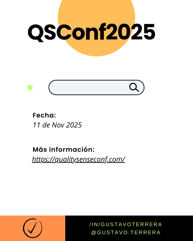 📢📅💪🖖 ¡Atención, comunidad de Software Testing y Calidad! 🚀 

Con los años y la experiencia de haber visto nacer y crecer iniciativas tan importantes como Argentesting, evento que organizamos hace algunos años con Nadia Soledad Cavalleri, sé el esfuerzo, la pasión y el valor que se invierte en construir espacios de conocimiento y conexión para nuestra comunidad.

Por eso, quiero compartirles una agenda imperdible de eventos que se vienen en los próximos meses y que, sin duda, serán fundamentales para seguir impulsando la excelencia en calidad de software. Agenden estas fechas, ¡porque prometen mucho!