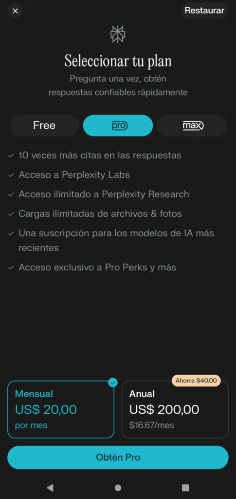 ¡Absolutamente! Estoy listo para transformar ese contenido en un artículo de blog atractivo y completo. Aquí tienes la propuesta:
Perplexity Max: Desbloquea el Poder de la IA para Profesionales y Creadores
Perplexity AI ha dado un paso audaz al lanzar Perplexity Max, una nueva suscripción de alta gama diseñada para aquellos que buscan llevar su productividad con inteligencia artificial al siguiente nivel. Esta iniciativa responde a la creciente demanda de herramientas de IA más potentes y accesibles para profesionales, investigadores y creadores de contenido. Pero, ¿qué hace que Perplexity Max sea tan especial y cómo se compara con otras IA líderes del mercado?
¿Qué es Perplexity AI? Un Buscador Impulsado por IA
Antes de sumergirnos en Perplexity Max, es crucial entender qué es Perplexity AI. A diferencia de los motores de búsqueda tradicionales que simplemente listan enlaces, Perplexity AI actúa como un motor de respuestas conversacional. Esto significa que, en lugar de navegar por múltiples páginas web, Perplexity utiliza la inteligencia artificial para comprender tu pregunta y proporcionar una respuesta directa y concisa, citando sus fuentes para que puedas verificar la información. Es como tener un investigador personal que te entrega resúmenes fiables al instante.
Perplexity Max: Potenciando la Productividad al Máximo
Perplexity Max está diseñado para usuarios que requieren un rendimiento superior y acceso ilimitado a las capacidades más avanzadas de la plataforma. Pero, ¿qué incluye exactamente esta suscripción premium?
Acceso Ilimitado a Labs: Tu Estudio de Creación Integrado
Una de las características más destacadas de Perplexity Max es el acceso ilimitado a Labs. Esta funcionalidad te permite ir más allá de la simple búsqueda y comenzar a crear directamente con IA. Imagina generar:
Dashboards personalizados: Visualiza datos complejos de manera intuitiva para tus proyectos.
Hojas de cálculo: Organiza información y realiza análisis de forma eficiente.
Presentaciones impactantes: Diseña diapositivas convincentes sin esfuerzo.
Aplicaciones web sencillas: Crea herramientas básicas para tus necesidades específicas sin necesidad de saber programar.
Anteriormente, Labs estaba disponible con ciertas limitaciones para los usuarios de Perplexity Pro, pero ahora se abre por completo para los suscriptores de Max, ofreciendo una libertad creativa sin precedentes.
Acceso Anticipado y Prioritario a Funciones Innovadoras
Los suscriptores de Perplexity Max serán los primeros en experimentar las novedades de la plataforma. Esto incluye acceso anticipado a herramientas revolucionarias como Comet, el nuevo navegador desarrollado por Perplexity. Comet promete integrar la investigación y la navegación web de una manera fluida, optimizando tu flujo de trabajo. Además, los usuarios de Max tendrán acceso prioritario a nuevas fuentes de datos y colaboraciones exclusivas con marcas líderes, lo que les permitirá estar a la vanguardia de la información.
Modelos Avanzados y Soporte Prioritario: La IA de Élite a tu Alcance
Perplexity Max te ofrece acceso preferente a los modelos de lenguaje más avanzados del mercado, como OpenAI GPT-4o y Claude Opus, los cuales son conocidos por su capacidad para comprender y generar texto de alta calidad, así como para manejar tareas complejas. Esto es crucial para proyectos que exigen la máxima precisión y profundidad. Para aquellos que trabajan en iniciativas complejas, Perplexity Max también proporciona soporte técnico prioritario, asegurando que cualquier problema se resuelva de manera rápida y eficiente.
¿Quién Necesita Perplexity Max?
Perplexity Max está específicamente diseñado para optimizar el trabajo de:
Profesionales: Aquellos que requieren análisis exhaustivos y datos sin limitaciones para tomar decisiones informadas.
Creadores de Contenido y Escritores: Personas que dependen de la investigación intensiva para generar contenido original y bien fundamentado.
Estrategas Empresariales: Individuos que necesitan herramientas de inteligencia competitiva para analizar el mercado y la competencia.
Investigadores Académicos: Aquellos que desarrollan proyectos complejos y multidisciplinares y requieren acceso a información precisa y modelos avanzados.
¿Cuánto Cuesta Perplexity Max?
El costo de Perplexity Max es de $20 al mes si se paga anualmente ($200 al año) o $20 mensuales si se opta por la suscripción mensual. Si bien no es una opción gratuita, su valor reside en la potencia y el acceso ilimitado a funcionalidades premium que pueden justificar la inversión para usuarios intensivos.
Perplexity Free: ¿Qué Obtienes sin Costo?
Perplexity AI también ofrece una versión gratuita que permite a los usuarios experimentar las capacidades básicas de la plataforma. Con la versión gratuita, puedes realizar un número limitado de consultas y obtener respuestas precisas con fuentes citadas. Es una excelente opción para uso ocasional o para familiarizarte con la interfaz y el concepto de Perplexity.
Beneficios de Suscribirse a Perplexity Max: La suscripción a Max transforma a Perplexity de una potente herramienta de búsqueda en una plataforma de productividad integral. La posibilidad de crear dashboards, presentaciones y acceder a modelos de IA de última generación sin límites convierte a Perplexity Max en una suite de herramientas muy completa para usuarios avanzados.
Perplexity vs. ChatGPT, Gemini y Claude: Una Comparativa Clara
Para entender mejor el valor de Perplexity Max, es útil compararlo con otras inteligencias artificiales líderes en el mercado como ChatGPT, Gemini y Claude. Cada una tiene sus fortalezas y se adapta a diferentes necesidades.
Característica
Perplexity AI (General)
ChatGPT (OpenAI)
Gemini (Google)
Claude (Anthropic)
Enfoque Principal
Motor de respuestas conversacional, búsqueda y síntesis de información con citas.
Conversación general, generación de texto creativo, resumen, codificación.
Modelo multimodal, integración con ecosistema Google, generación de texto y creatividad.
Asistente conversacional, seguridad, ética, manejo de conversaciones extensas.
Citas/Fuentes
Sí, explícitamente citadas.
No siempre, puede "alucinar" o generar información sin respaldo directo.
Puede citar fuentes, pero no tan consistentemente como Perplexity en la respuesta directa.
No cita fuentes de forma nativa en la conversación.
Acceso a Internet
Sí, en tiempo real para sus respuestas.
Depende de la versión (GPT-4 con acceso a la web, versiones anteriores no).
Sí, integrado con la búsqueda de Google.
No, a menos que esté integrado con herramientas de terceros.
Multimodalidad
Limitada (principalmente texto).
GPT-4o ofrece mayor multimodalidad (voz, imagen).
Fuerte capacidad multimodal (texto, imagen, audio, video).
Principalmente texto, aunque Anthropic está explorando capacidades multimodales.
Casos de Uso Típicos
Investigación académica, periodismo, marketing de contenidos, análisis de datos.
Escritura creativa, programación, brainstorming, atención al cliente.
Redacción de correos, resumen de documentos, generación de ideas, búsqueda avanzada.
Soporte al cliente, asistencia virtual, procesamiento de texto sensible, resúmenes largos.
Ventaja Principal
Fiabilidad y verificación de la información (fuentes).
Versatilidad, generación creativa, amplia base de usuarios y herramientas.
Integración con Google, potencia multimodal, conocimiento actualizado.
Enfoque en seguridad y ética, manejo de conversaciones largas y complejas.
Desventaja Principal
Menos enfocado en la generación creativa o multimodal avanzada de forma nativa.
Puede "alucinar" información, no siempre cita fuentes, puede ser menos objetivo.
Puede ser más genérico, la calidad de las respuestas puede variar.
Menos orientado a la búsqueda en tiempo real, puede ser más conservador.
Precios (versión Pro/Max)
Perplexity Max: $20/mes (pago anual) o $20/mes.
ChatGPT Plus: $20/mes.
Gemini Advanced: $19.99/mes (parte de Google One AI Premium).
Claude Pro: $20/mes.
Exportar a Hojas de cálculo
Ventajas de Perplexity Max
Fiabilidad y veracidad: Su mayor fortaleza es la citación de fuentes, lo que lo convierte en una herramienta invaluable para la investigación.
Eficiencia en la búsqueda: Obtienes respuestas directas y concisas, ahorrando tiempo de navegación.
Integración de Labs: La capacidad de crear contenido directamente dentro de la plataforma es un diferenciador clave para la productividad.
Acceso a modelos de élite: Utilizar GPT-4o y Claude Opus eleva la calidad de las interacciones.
Desventajas de Perplexity (en comparación)
Menos enfoque creativo puro: Si bien puede generar texto, su punto fuerte no es la escritura poética o de ficción como quizás ChatGPT.
Multimodalidad en desarrollo: Aunque incorpora Comet, la integración con imágenes o video no es tan central como en Gemini.
Costo: A diferencia de las versiones gratuitas de otros modelos, el acceso completo a las funcionalidades de Perplexity Max requiere una suscripción.
Conclusión: ¿Vale la Pena Perplexity Max?
Perplexity Max se posiciona como una herramienta indispensable para aquellos que valoran la precisión, la eficiencia en la investigación y la capacidad de crear directamente con IA. Si eres un profesional que depende de información verificada, un creador de contenido que necesita investigar a fondo o un investigador académico, la inversión en Perplexity Max puede traducirse en una mejora significativa en tu productividad y la calidad de tu trabajo.