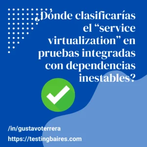 Lee más sobre el artículo Analizando: ¿Dónde clasificarías el “service virtualization” en pruebas integradas con dependencias inestables?