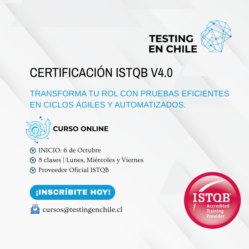 ¿Aún trabajas con prácticas de testing que no escalan en ciclos ágiles modernos? La certificación ISTQB CTFL v4.0 no es un simple update, es la transformación que tu rol necesita. El syllabus ahora integra a fondo el testing en hashtag#DevOps, hashtag#automatización y calidad ágil de punta.