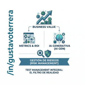 Lee más sobre el artículo Métricas de Software Testing con enfoque de riesgo: Cómo transformar datos técnicos en valor de negocio real (usando IA Generativa)
