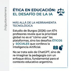 Lee más sobre el artículo ¿Qué debería preocupar realmente a los docentes sobre la Inteligencia Artificial en educación?
