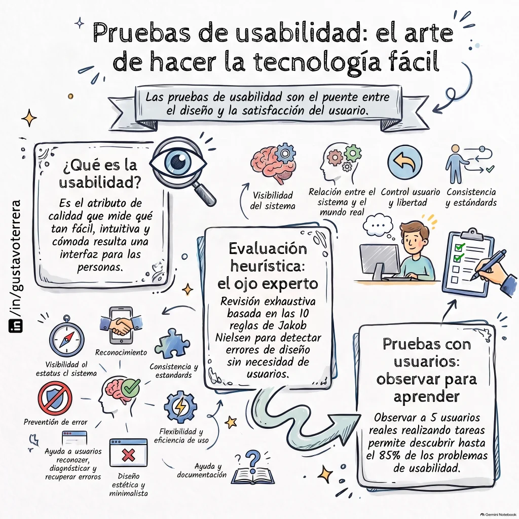 Pruebas de usabilidad como un arte para hacer que la tecnología sea más fácil.